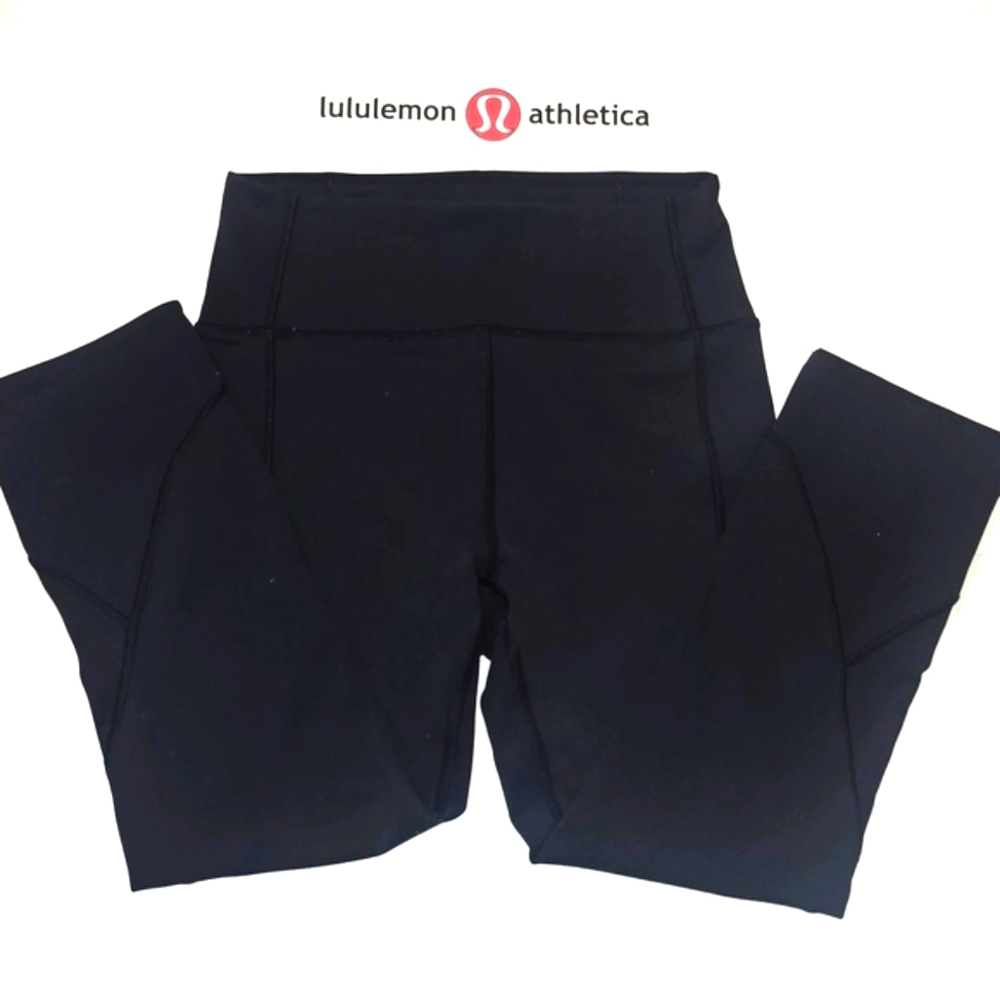 Lululemon Pace Rival Black Cropped Leggings! Pre Loved! Size 4!
